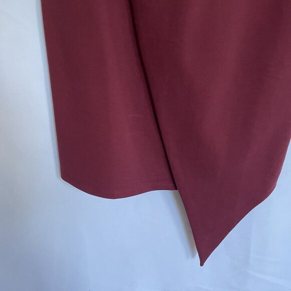 NWT Lulus red wine burgundy bodycon minidress formal strapless size XS dramatic - Picture 3 of 7
